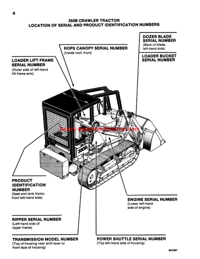 Download Case 350B Crawler Parts Catalog Manual (A1386)