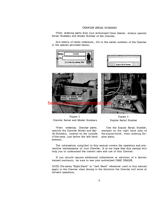 Download Case 420B,420C Crawlers Serial Number 3012301 Operator Manual (9-782)