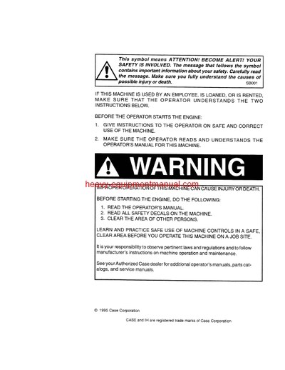 Download Case 420 Gasoline Crawler Trac Up To 3012301 Operator Manual (9-781)