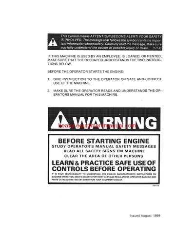 Download Case 450C,455C Crawlers PIN GBE0001501~ COMPLETE Operator Manual (9-12881)
