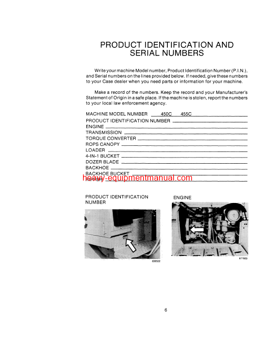 Download Case 450C,455C Crawlers PIN GBE0001501~ COMPLETE Operator Manual (9-12881)