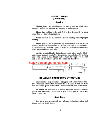 Download Case 450 Crawler - 3038436 & After Operator Manual (9-1610)
