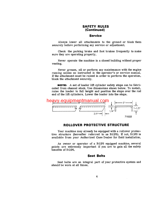 Download Case 450 Crawler - 3038436 & After Operator Manual (9-1610)