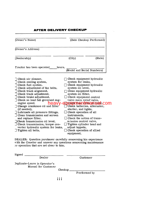 Download Case 450 Crawler - Prior To 3038436 Operator Manual (9-1606)