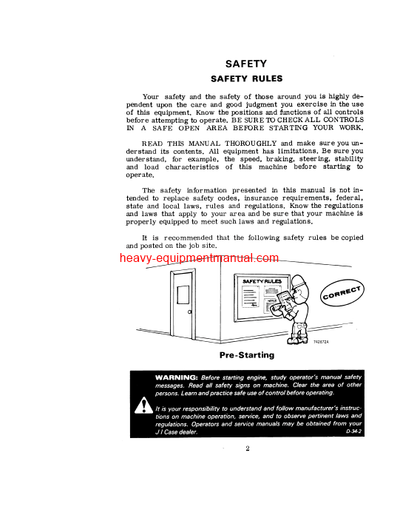 Download Case 450 Crawler 3040902 & After Operator Manual (9-6141)