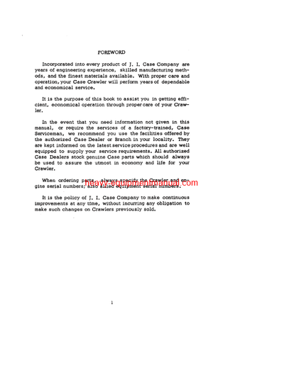 Download Case 520 Gasoline Crawler Operator Manual (9-811)