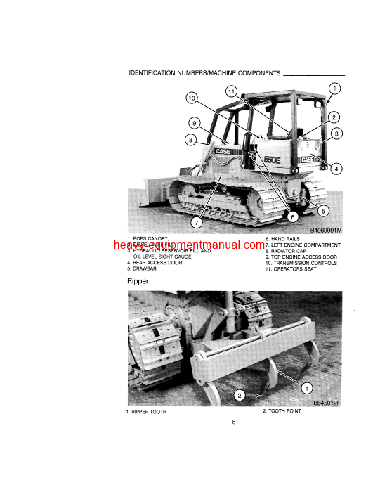 Download Case 550E Crawler Operator Manual (9-19231)