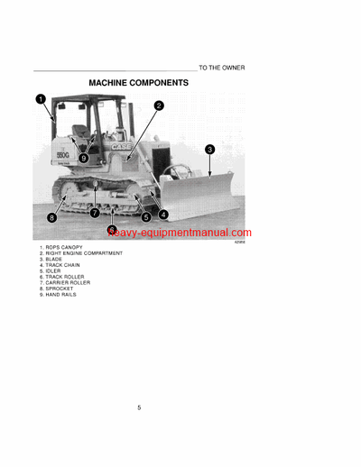 Download Case 550G Crawler Operator Manual (9-26012)