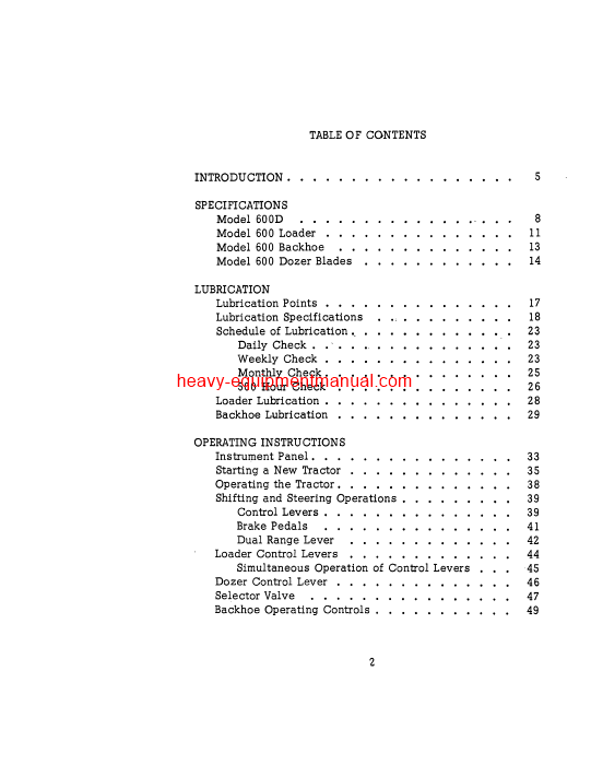 Download Case 600 Crawler - Diesel Operator Manual (9-741)
