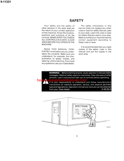 Download Case 602D, 602PD Deutz F4L912 Vibrating Self Propelled Roller Operator Manual (9-11331)