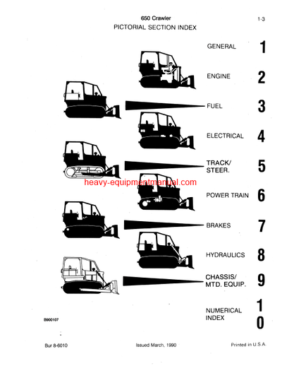 Download Case 650 Crawler (w,rev. 1) Parts Catalog Manual (8-6010)