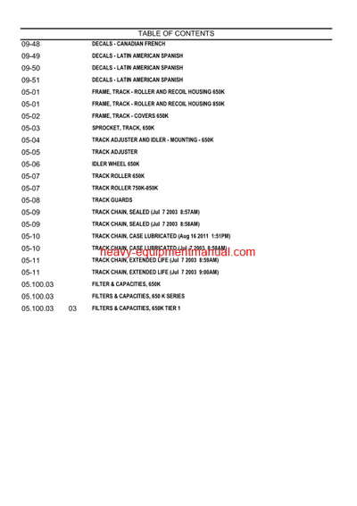Download Case 650K Series 1 Crawler Parts Catalog Manual (7-7611NA)