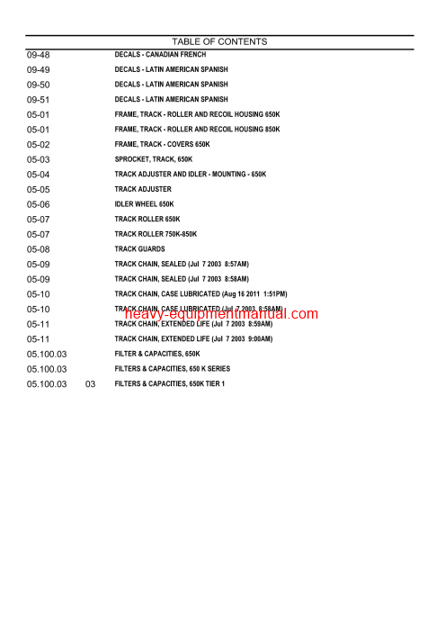 Download Case 650K Series 1 Crawler Parts Catalog Manual (7-7611NA)