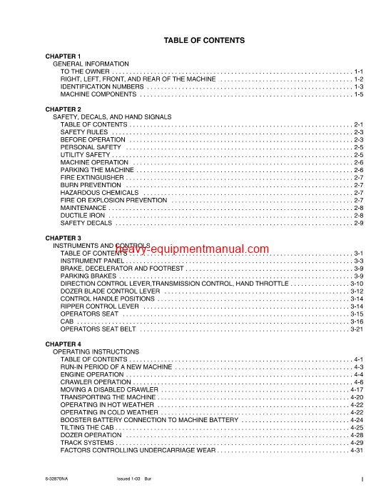 Download Case 650K, 750K, 850K Crawlers Operator Manual (6-32870NA)
