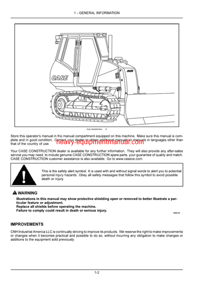Download Case 650L Tier 3 Crawler Dozer Operator Manual (51568782)