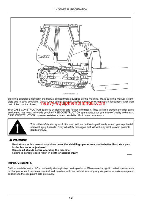 Download Case 650L Tier 3 Crawler Dozer Operator Manual (51568782)