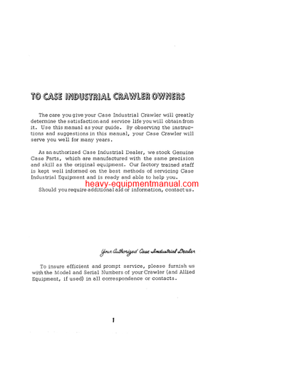 Download Case 750 Industrial Diesel Crawler Operator Manual (9-1224)