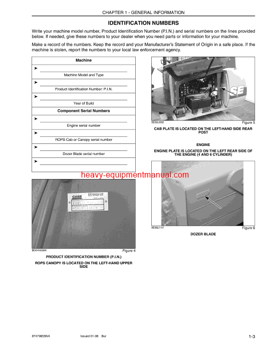Download Case 750L, 850L Tier 3 Crawler Dozer Operator Manual (87479855NA)