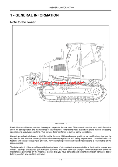 Download Case 750M Tier 4 crawler dozer Operator Manual (47713441)