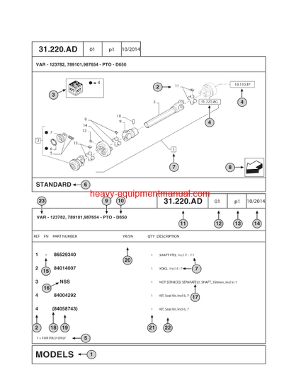  Download Case 750M WT - LGP CRAWLER DOZER - TIER 4A Parts Catalog Manual (535226750PC)