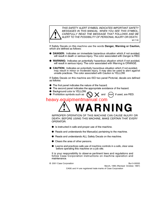 Download Case 850 Crawler Operator Manual (9-2724)