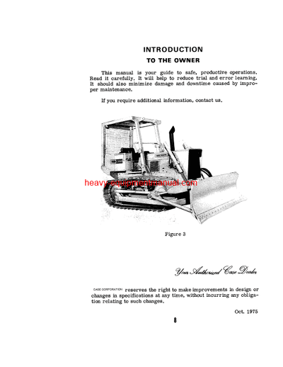 Download Case 850 Crawler Operator Manual (9-2724)
