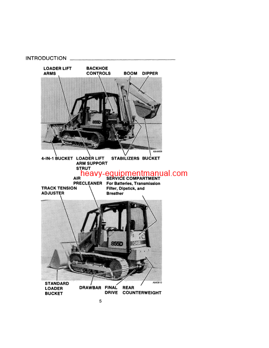 Download Case 850D 855D Crawler COMPLETE Operator Manual (9-9470)
