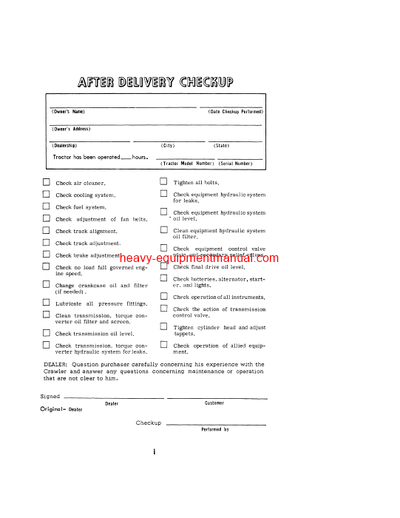 Download Case 850 Diesel Crawler Operator Manual (9-2032)