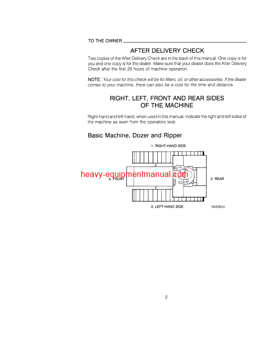 Download Case 850E Crawler Operator Manual (9-19251)