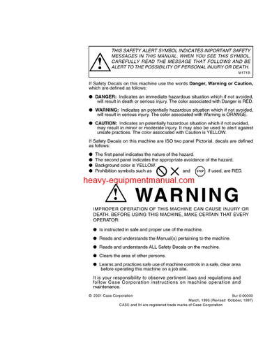 Download Case 855E Crawler Operator Manual (9-19261)