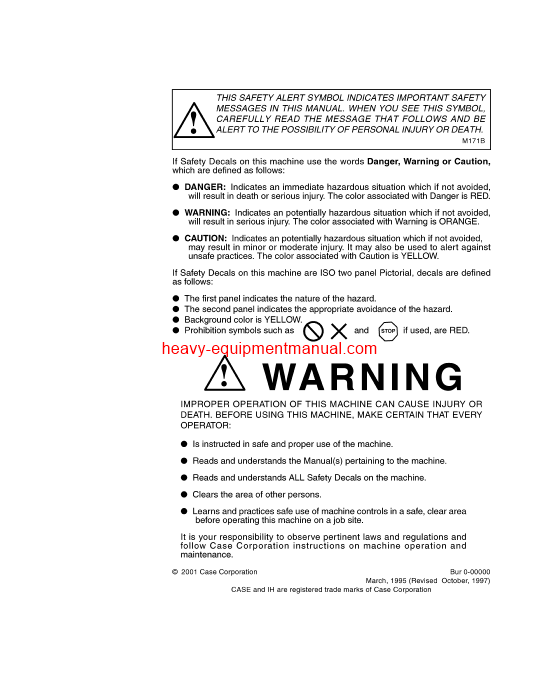 Download Case 855E Crawler Operator Manual (9-19261)