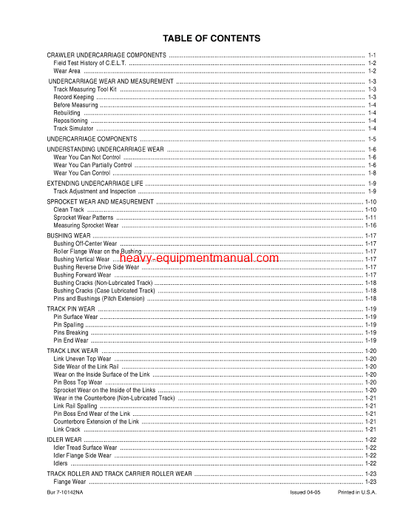 Download Case Crawler Undercarriage & Components Operator Manual (7-10142NA)