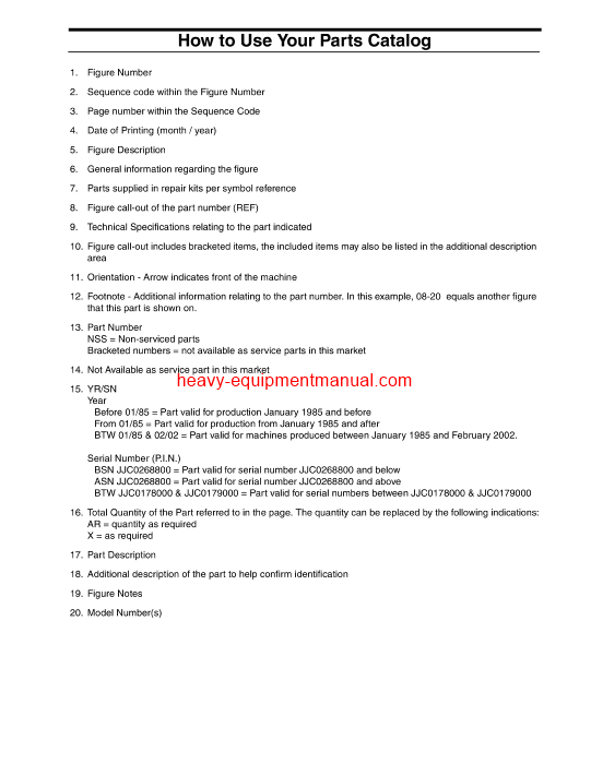 Download Case DV207 Vibratory Roller Tier III Parts Catalog Manual (84547008)