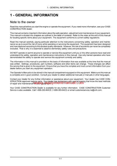 Download Case DV209C, DV210C Tier 4A Vibratory Roller Operator Manual (47772902)