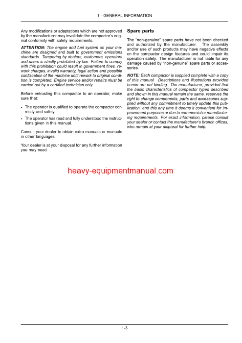 Download Case DV209C, DV210C Tier 4A Vibratory Roller Operator Manual (47772902)