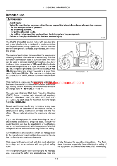 Download Case DV210 Tier 3 Vibratory Roller Operator Manual (47703698)