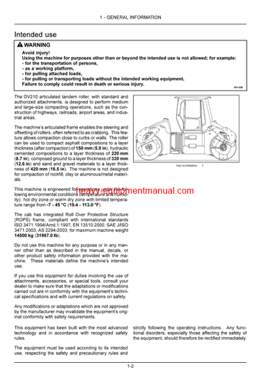  Download Case DV210 Tier 3 Vibratory Roller Operator Manual (47703698)