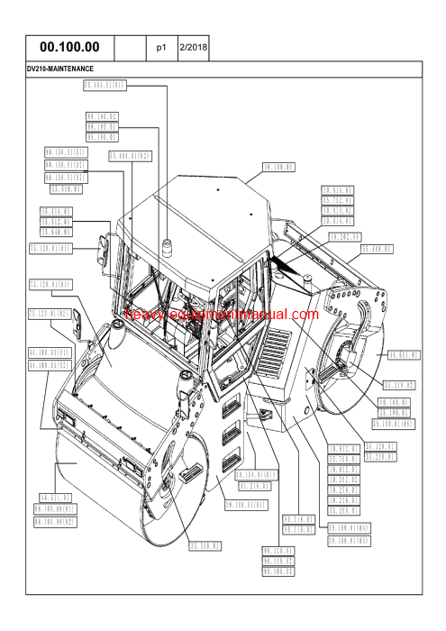 Download Case DV210 Vibratory Roller Tier III Parts Catalog Manual (87481031)