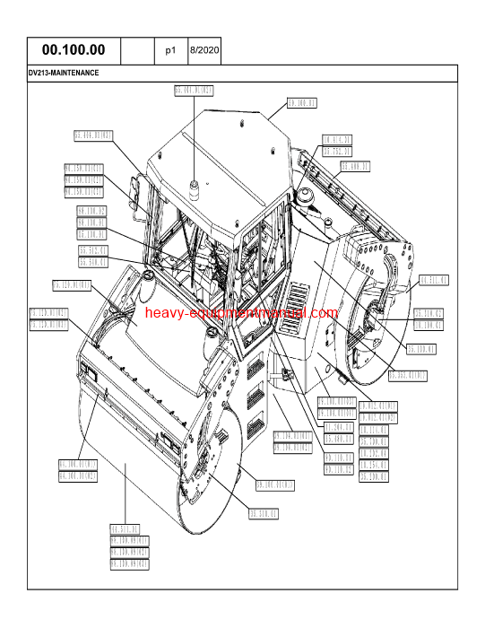 Download Case DV213 Vibratory Roller Tier III Parts Catalog Manual (87481032)