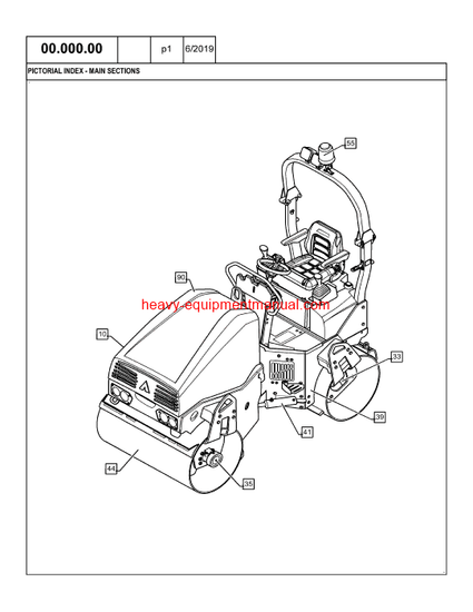  Download Case DV36D - DOUBLE DRUM ROLLER T4F Parts Catalog Manual (547150353)