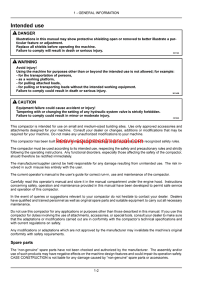 Download Case DV36D, DV45CD, DV45D Tier 4B (final) Vibratory Roller Operator Manual (51523411)