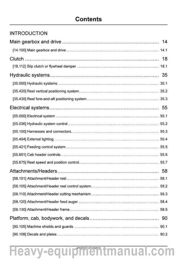 Case IH TerraFlex 3020 Auger Header Service Manual PDF 47627573