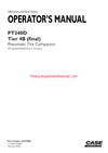 Download Case PT240D Tier 4B (final) Pneumatic Tire Compactor Operator Manual (51675506)