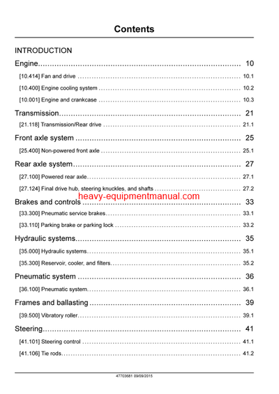 Download Case DV201-DV202-DV204 Vibratory Rollers COMPLETE Service Manual (9-54980na)
