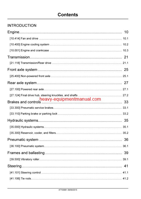Download Case DV201-DV202-DV204 Vibratory Rollers COMPLETE Service Manual (9-54980na)