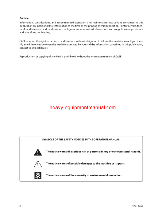 Download Case SV212 Vibratory Roller -Software Guide ACEIIACE+ Operator Manual (84287226)