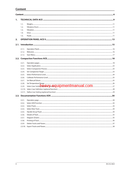 Download Case SV212 Vibratory Roller -Software Guide ACEIIACE+ Operator Manual (84287226)