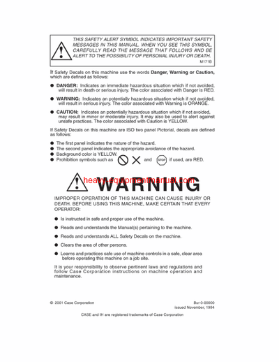 Download Case SV212 SV216 Vibratory Rollers Operator Manual (6-28740NA)