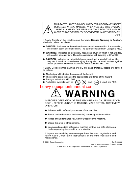 Download Case Utility 310D Crawler Serial # 3012301 and after Operator Manual (9-294)