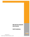 Case 885 Motor Grader ASN 024001 Parts Manual